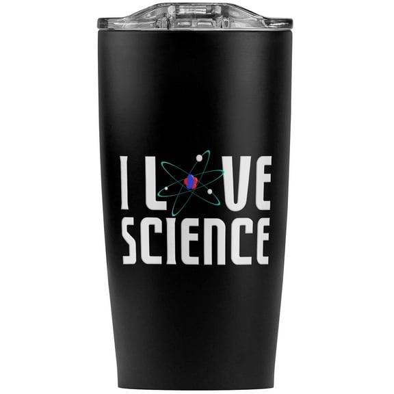 I Love Science Atom Stainless Steel 20 oz Travel Tumbler, Vacuum Insulated & Double Wall with Leakproof Sliding Lid | Great for Coffee/Hot Drinks and Cold Beverages