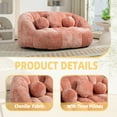 thumbnail image 4 of LUCKHAO   Oversized Bean Bag Chair, Giant Bean Bag Chair , Comfort Lounger  High Back Bean Bag Chair,chenille Lazy Sofa Comfy Chair,,for Livingroom,Bedroom,Sunroom ﻿, 4 of 24