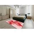 thumbnail image 5 of Ahgly Company Machine Washable Indoor Square Transitional Flamingo Pink Area Rugs, 5' Square, 5 of 7