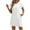 White, variant on Timegard House Dresses for Women with Pockets Cap Sleeve Crewneck Casual Solid Color Dresses Summer