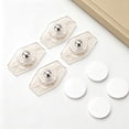 thumbnail image 5 of 4 PCS Adhesive Caster Wheels,360° Swivel Sticky Appliance Rollers,Quiet Glide Small Casters Sticky Pulley for Kitchen Appliance,Trash Can,Storage Box & Small Furniture,1.77x1.1 inch (Z-Black), 5 of 9