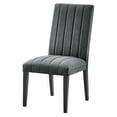 thumbnail image 5 of Side Dining Chair, Nailhead, Set of 2, Grey Gray, Velvet, Modern Contemporary, Kitchen Room Cafe Bistro Restaurant Hospitality, 5 of 9