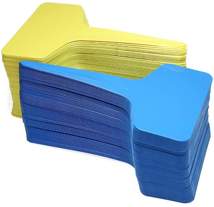 200PCS Plastic Plant Labels LAXMTT Waterproof TType PVC Garden Tags