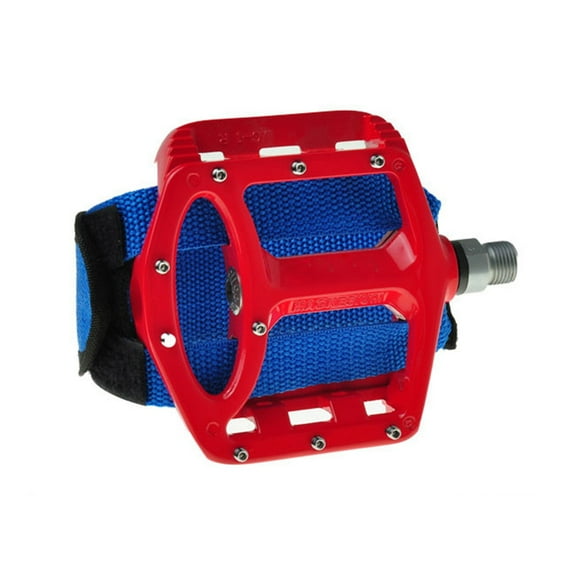 ROSENICE 2Set Nylon Pedal Strap for Bike Pedals with Toe Clips and Adjustable Design