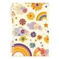 thumbnail image 7 of FORMRS 1-Subject Spiral Notebook 8" x 5" College Ruled 60 Refillable Sheet A5 Hard Cover, Beige Retro Rainbow, 7 of 7