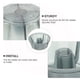 thumbnail image 4 of 5 cubiertas de plástico para tuercas de aspas de ventilador, repuesto para ventilador de pedestal de mesa., 4 of 6