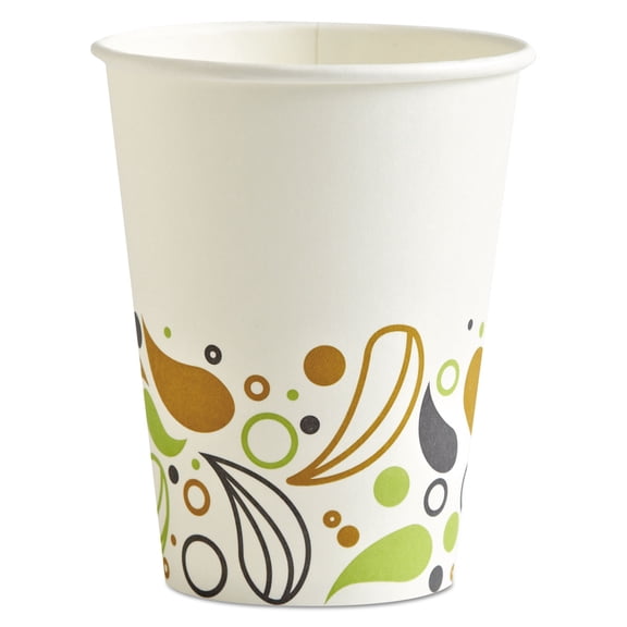 Boardwalk Deerfield Printed Paper Hot Cups 12 oz 50 Cups/Pack 20 Packs/Carton DEER12HCUP