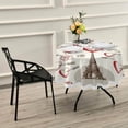 thumbnail image 6 of Coolnut Heart Arrow Tower Valentine's Day Tablecloth Durable 60 Inch Round Table Cloth Waterproof Stain Proof Camping Tablecloths for Outdoor Picnic Family Dinner Restaurant Decoration, 6 of 7