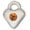 Yellow, variant on Delight Jewelry Silver-tone Mini January - Maroon Crystal Heart - Silvertone Senior Class of 2026 Dome Necklace, 18"