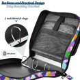 thumbnail image 4 of FORMRS Zipper Binder with Shoulder Strap 2-inch Ring 500 Sheet Capacity File Bag, Green Wavy Plaid, 4 of 5