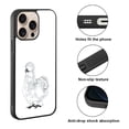 thumbnail image 2 of WIRESTER Shockproof Soft Rubber Cover Case for Apple iPhone 16 Pro Max 6.9" 2024, White Silkie Chicken, 2 of 5