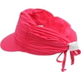thumbnail image 6 of Womens Visor Sun Hat Wide Brim Cool Adjustable Summer UV Protection Visor Hat for Beach Sport Golf Travel Outdoor, 6 of 7