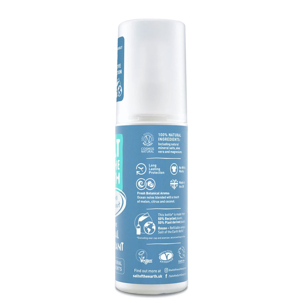 Salt Of The Earth Ocean + Coconut Natural Spray Deodorant 100ml (Pack of 3)