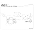 thumbnail image 2 of Kingston Brass KB188LP 4 in. Centerset Bathroom Faucet, Brushed Nickel, 2 of 2