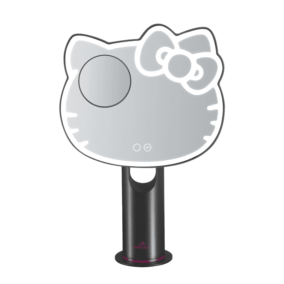 Impressions Vanity Hello Kitty Realm LED Makeup Mirror with 5x Magnifying Mirror (Charcoal)