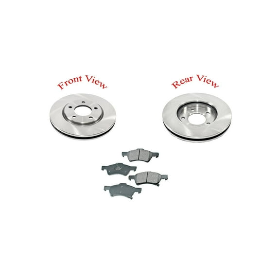 Caravan Town & Country Front Brake Rotors 53004 & Ceramic Pads 4 W/ Disc Ck Info
