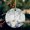 DarkBlue, variant on Blue Pumpkins Fall Ceramic Ornaments, Vintage Eucalyptus Leaves Thanksgiving Round Porcelain Hanging Ornaments with Gold String, Xmas Decorations Keepsake Gifts for Holiday Home Party 3''