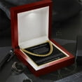 thumbnail image 2 of You're my king - Cuban Chain, Cuban Link Chain, Stainless Steel or Yellow Gold, Message Card & Gift Box, 2 of 5