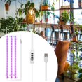 thumbnail image 2 of Worldwidelectro LED Plant Grow Light Tiras de memoria Cambiar niveles s Auto 3 cabezas rojo y azul kusrkot Luz de crecimiento de espectro completo, 2 of 8