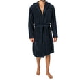 thumbnail image 6 of Tommy Hilfiger Icon Hooded Bathrobe, Blue, 6 of 7