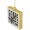 thumbnail image 4 of Northlight 3.5" Crossword Puzzle with Pencil Glass Christmas Ornament, 4 of 5