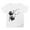 White, variant on KAUOD Dandelion Print Short Sleeve for Kids Boys Girls Toddler Crewneck Cotton Soft T shirts Basic Preppy School Tees