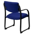 thumbnail image 2 of Flash Furniture Navy Fabric Executive Side Reception Chair with Sled Base, 2 of 5