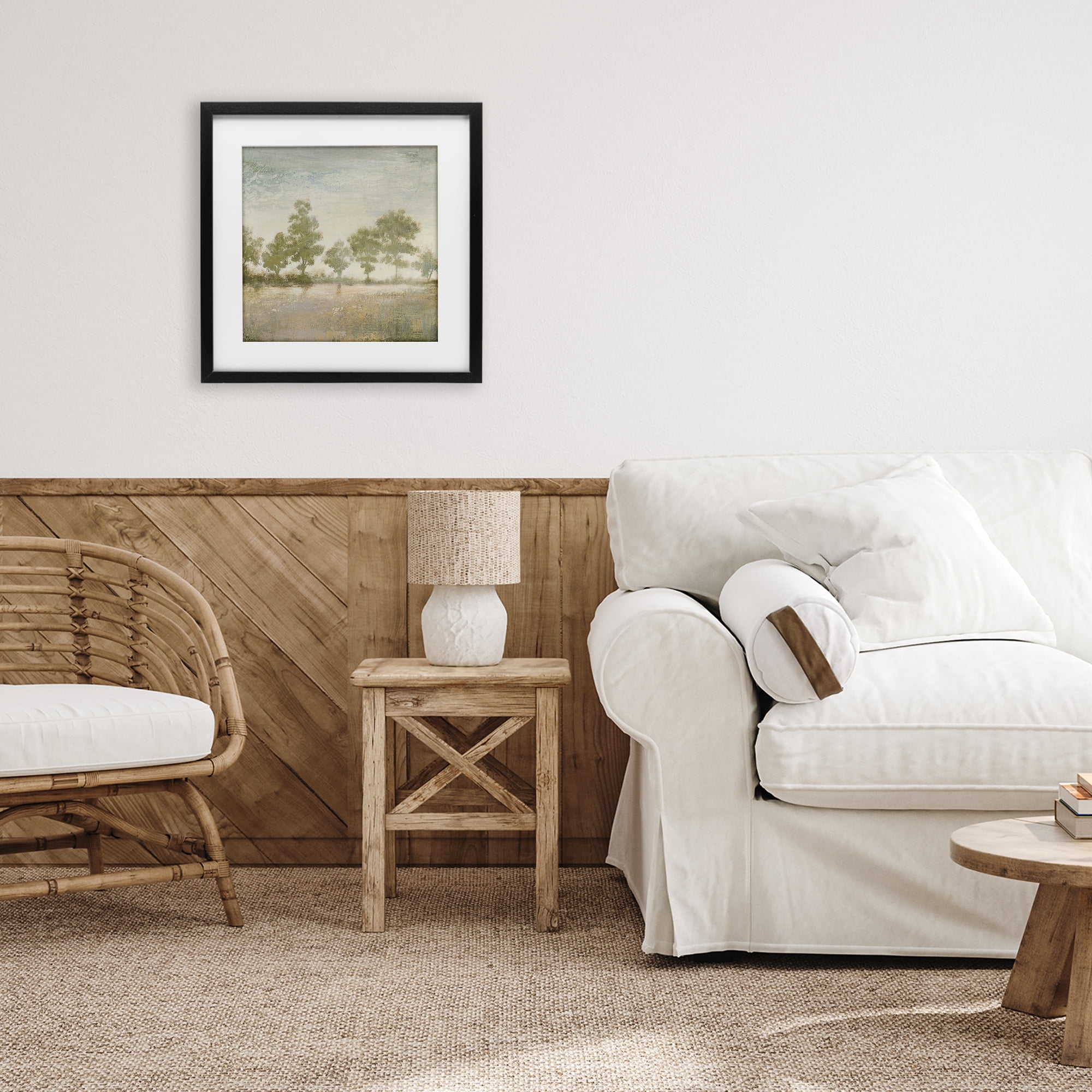 Stupell Industries Forest Light Landscape Black Framed Print Under Glass, design by Michael Marcon