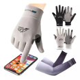 thumbnail image 1 of Guantes De Medio Dedo Resistentes Al Sol Y Al Deslizamiento, 1 of 8