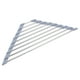 thumbnail image 1 of escurridor triangular de acero inoxidable para vajilla, color gris, 1 of 5