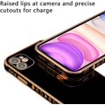 thumbnail image 2 of DEFBSC Plating Case for iPhone 12, Luxury Electroplate Edge Love Heart Bumper Case, Full Camera Protection & Raised, 2 of 5