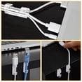 thumbnail image 4 of ZHAOCHENG 20 Clips para Cables, Fuerte Gestión de Cables Autoadhesivo, Soporte para Cables Transparente, Soporte para Cables, Abrazaderas Organizadoras de Plástico para el Hogar y la Oficina, 4 of 5