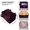 thumbnail image 3 of Spider Web Double Layered Insulated Refrigerated Lunch Bag with Two Compartments, Large Capacity, and Handheld Carry - 7.1x11.4x16.1 Inches, 3 of 6