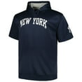 thumbnail image 2 of Men's Profile Navy New York Yankees Big & Tall Contrast Short Sleeve Pullover Hoodie, 2 of 3