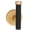 Champagne / Matte Black, variant on Alno A9381-MN Vita Bella 2" Wide Modern Smooth Bar Bathroom Towel Robe Wall Hook - Nickel