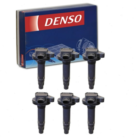 6 pc DENSO Direct Ignition Coils compatible with Ford Mustang 3.7L V6 2011-2017