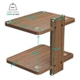 thumbnail image 3 of Estante flotante para TV WALI CS202N con capacidad para hasta 10 kg, 2 estantes, 3 of 7