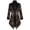 Black, variant on Halloween Men's Jacket Vintage Gothic Tailcoat Gold Embroidery Steampunk Soft Comfortable Long Coat for Halloween Cosplay Party Stage Wear
