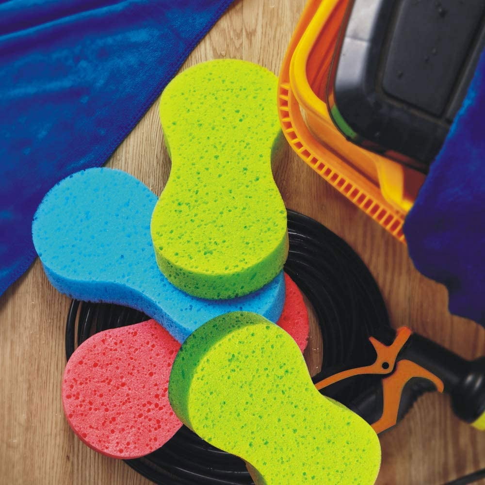 20 Pack Car Wash Sponges Set Cleaning Polishing High Foam Wear-Resistant Clean Tools, Large Sponges - Car Cleaning Supplies - Multi-Use Sponge for Vehicle Kitchen Cleaning Dishes Washing
