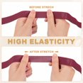 thumbnail image 3 of Uxcell Sewing Elastic Bands, High Elasticity Elastic Cord Flat Stretch Straps Knit Elastic Spool Burgundy 13/16" x 11 Yard, 3 of 7