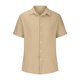 thumbnail image 3 of Camisas de Lino de Manga Corta de los Hombres de Color Sólido Casual Blusa Plegable de Cuello, Top de Verano Ligero, 3 of 5