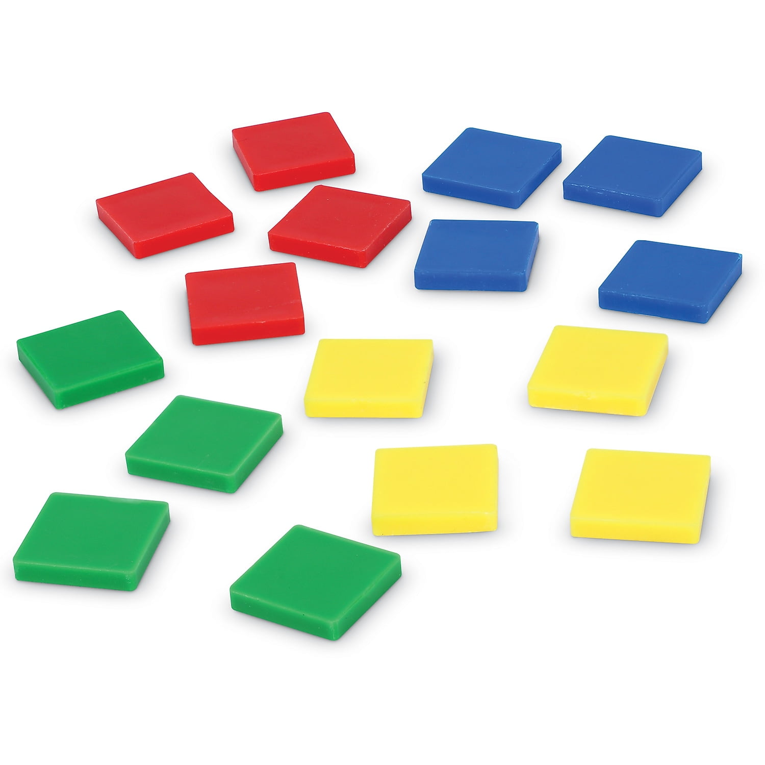 Learning Resources Square Color Tiles, Math Manipulatives, Set of 400, Ages 4+