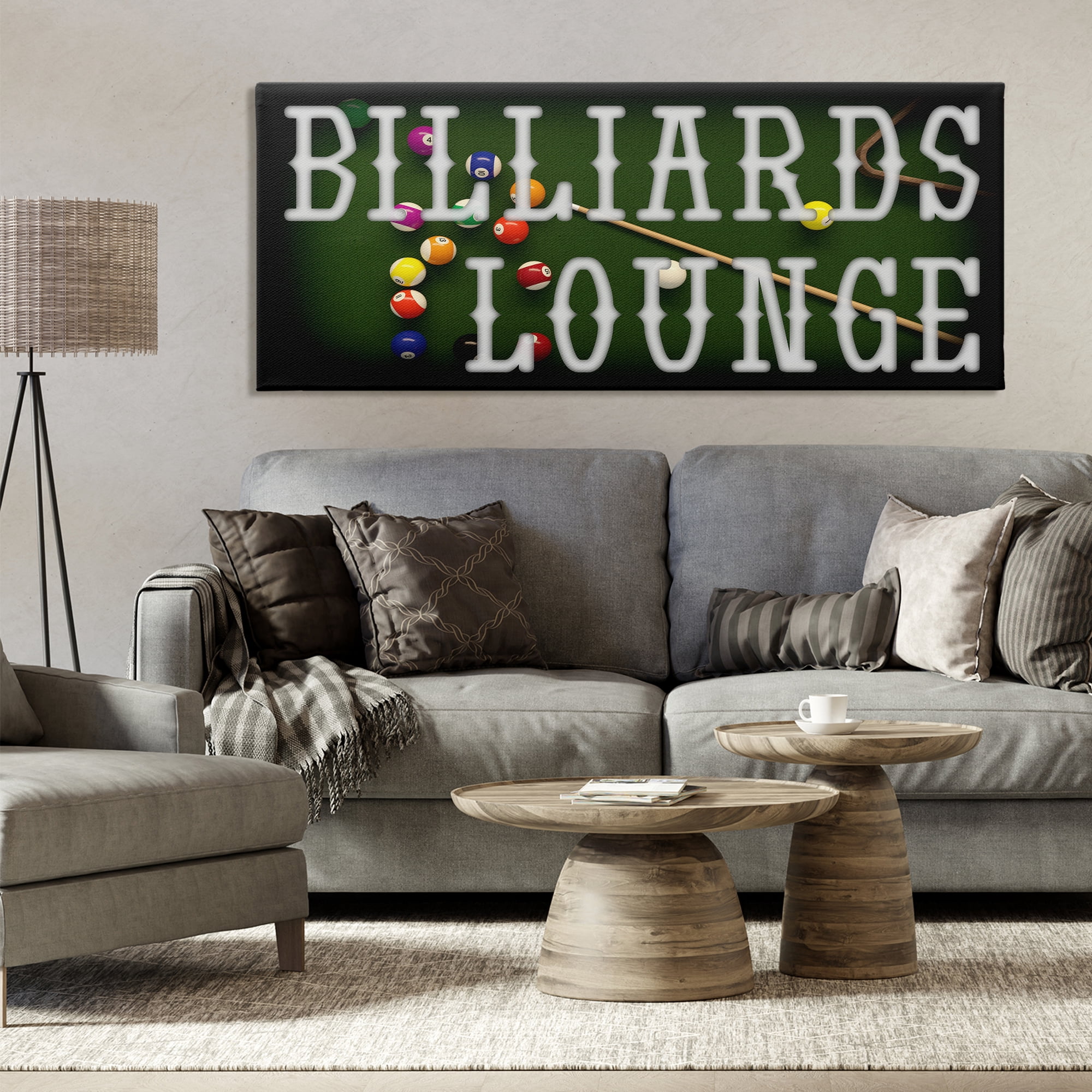 Stupell Industries Billiards Lounge Recreation Canvas Wall Art, design by Marcus Prime