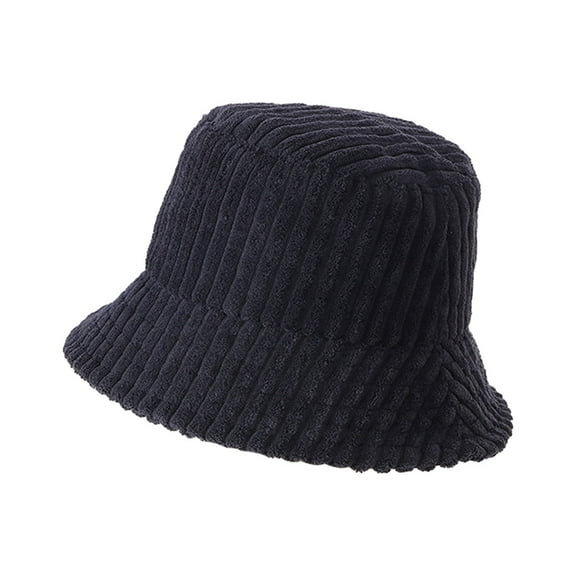 Unisex Cotton Bucket Hat for Women, Flat Top Casual Lady Fall Winter Outdoor Bucket Hat Fisherman Cap