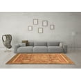 thumbnail image 3 of Ahgly Company Indoor Round Abstract Brown Modern Area Rugs, 5' Round, 3 of 4