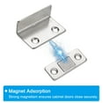 thumbnail image 4 of Uxcell Cabinet Magnetic Catch, Ultra Thin Adhesive Cabinet Door Magnetic Catch for Kitchen Drawer, Silver Tone 2 Pack, 4 of 7