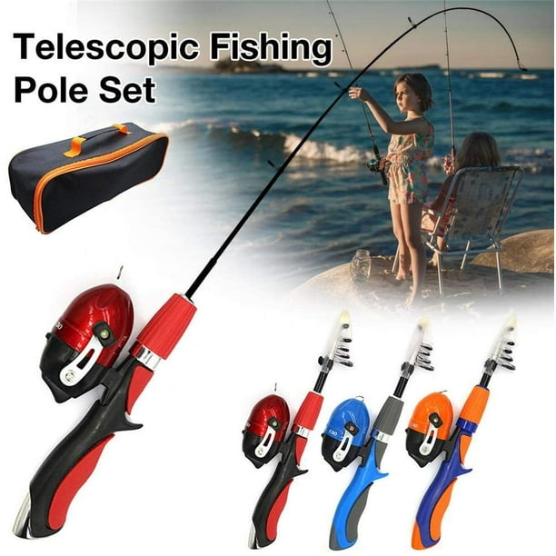 Children's Fishing Rod Children's Telescopic Fishing Rod And Reel  Combination Portable Fishing Lure Fishing Lure Suitable For Young Boys And  Girls