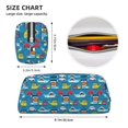 thumbnail image 3 of Uemuo Transportations With Animals Printed Leather Pencil Case, Pencil Pouch, Portable Pencil Bag, Pen Case for& Office, 3 of 7
