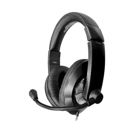 UPC: 0681181626496 | Hamilton Buhl Smart-Trek Deluxe USB-A Noise Canceling Stereo Computer Headset Black/Silver (ST2BKU)