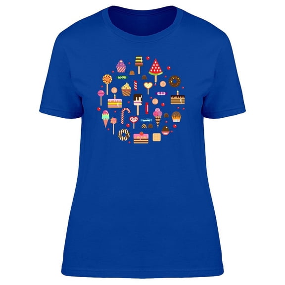 Sweet Dessert Doodles Tee Women's -Image by Shutterstock